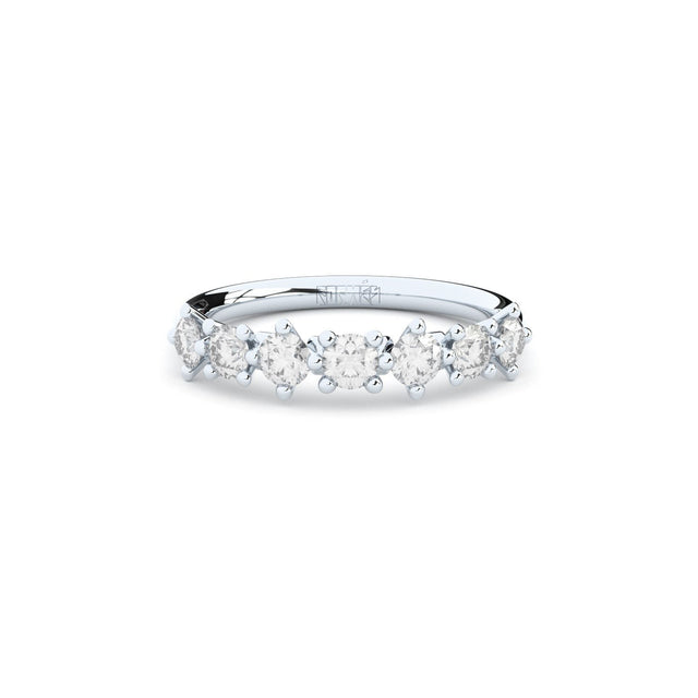 DUO HALF ETERNITY RING, 3 MM with lab grown diamonds by Formes