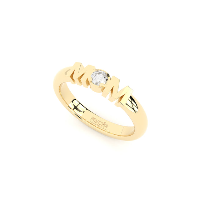 mom 2 ring with lab grown diamonds by formes