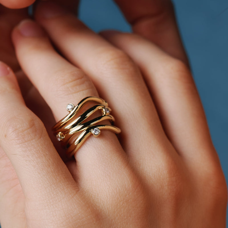 4 threads Bare Souls ring by Formes