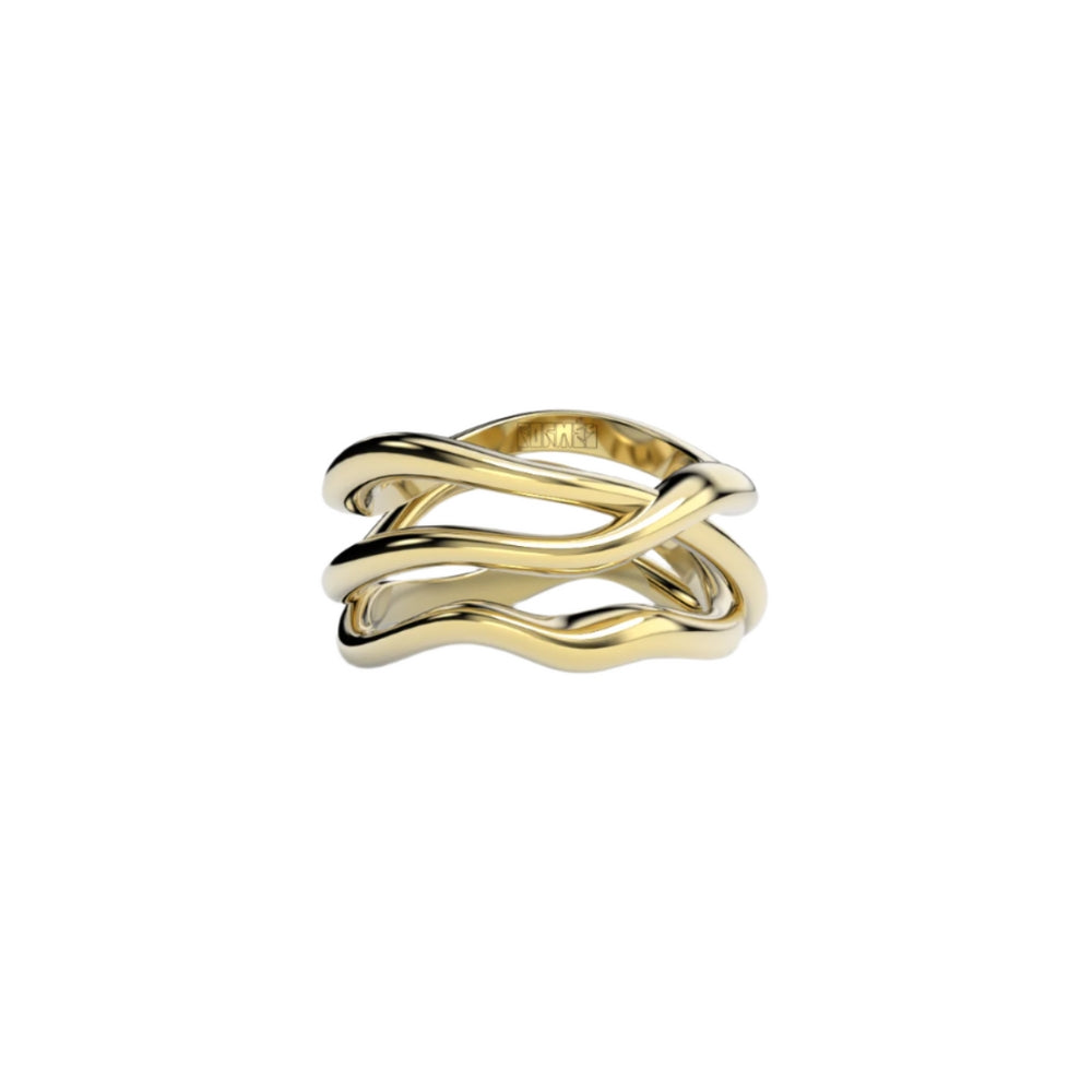 BAre Souls Organic 3 Shanks Golden Ring by Formes