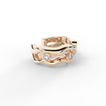 Bare Soul ear cuff 2 threads by Formes in rose gold 