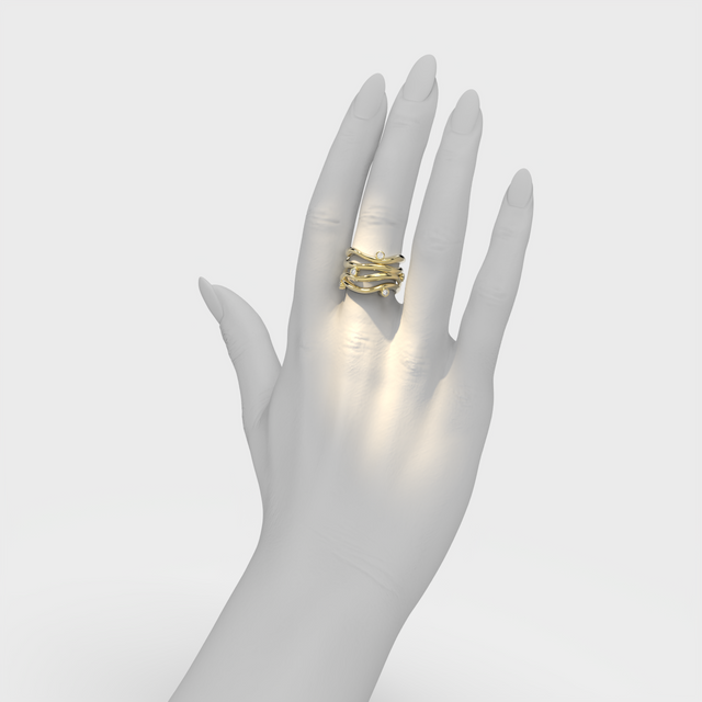 Bare Souls 4 Shank Golden Ring by Formes