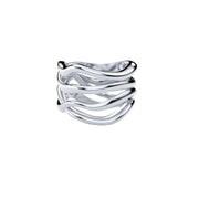 Bare Souls 4 Shank Golden Ring by Formes white Gold
