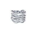Bare Souls 5 shanks golden ring with diamonds by Formes