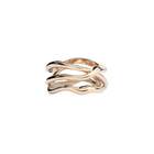 Bare Souls Organic 3 Shanks Golden Ring by Formes Rose Gold