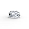 Bare Souls Organic 3 Shanks Golden Ring by Formes White Gold