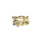 Bare Souls Three Shank Organic Golden Ring by Formes