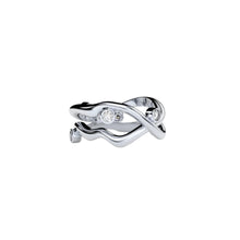 Bare Souls double golden threads ring by Formes Fine Jewelry white