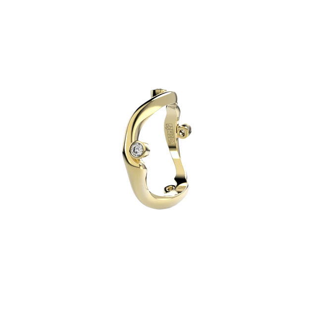 Bare Souls golden thread ring by Formes Fine Jewelry