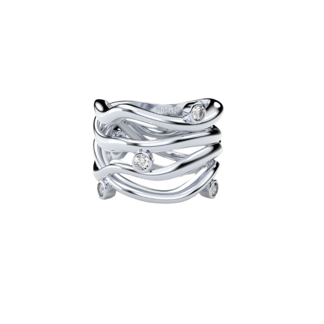 Bare Souls golden threads ring by Formes Fine Jewelry