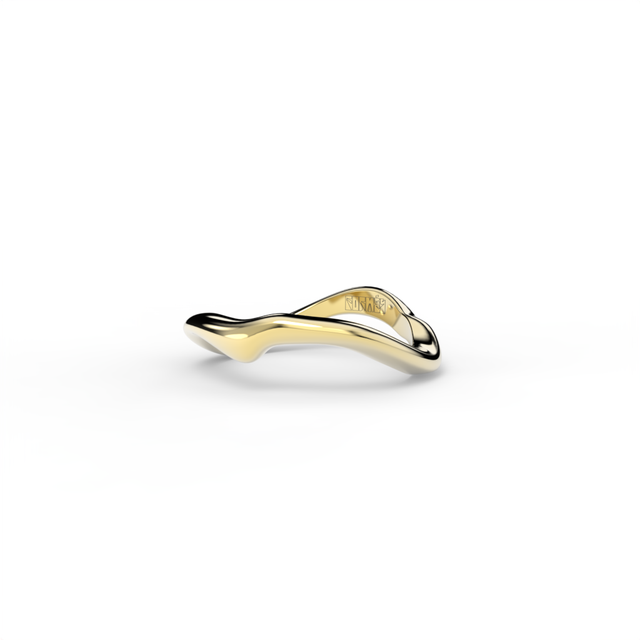 Bare Souls organic golden ring by Formes