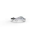 Bare Souls organic golden ring with diamonds by Formes white gold
