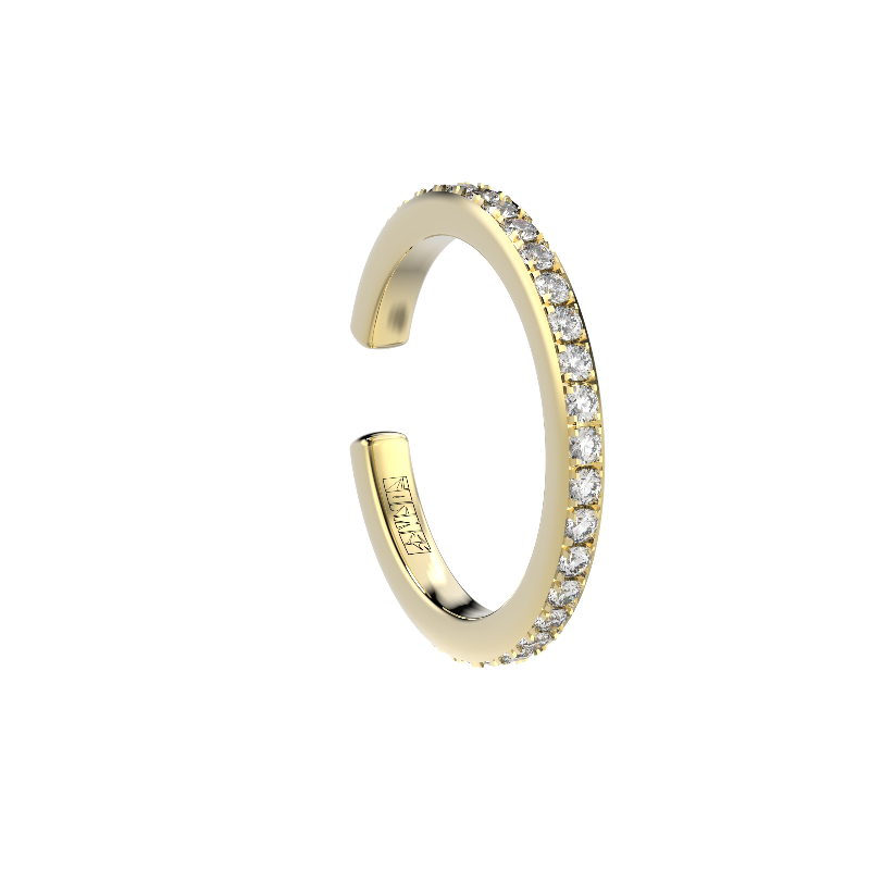 Blue Edges ring ear cuff by Formes