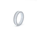 Dual diamonds line ring 