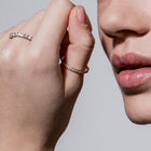 lab grown or natural diamonds eternity band rounded profile by Formes