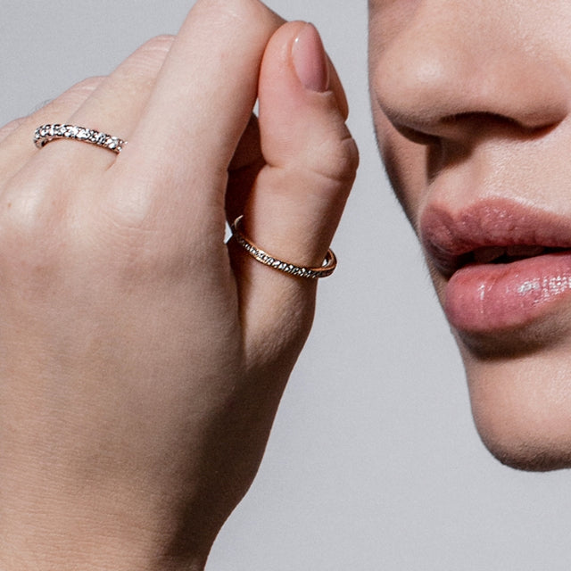 lab grown or natural diamonds eternity band rounded profile by Formes