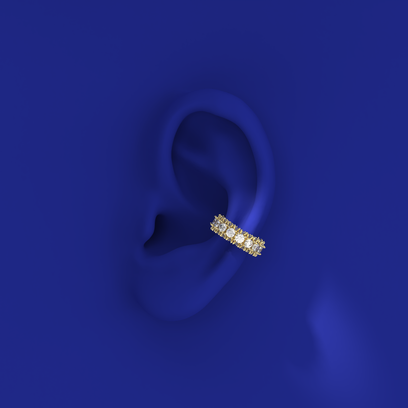 Blue Edges Spotlight Petite Ear Cuff