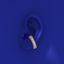 Blue Edges Spotlight Ring / Ear Cuff