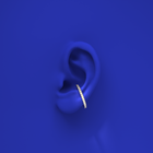 Blue Edges - Straight Ring / Ear Cuff