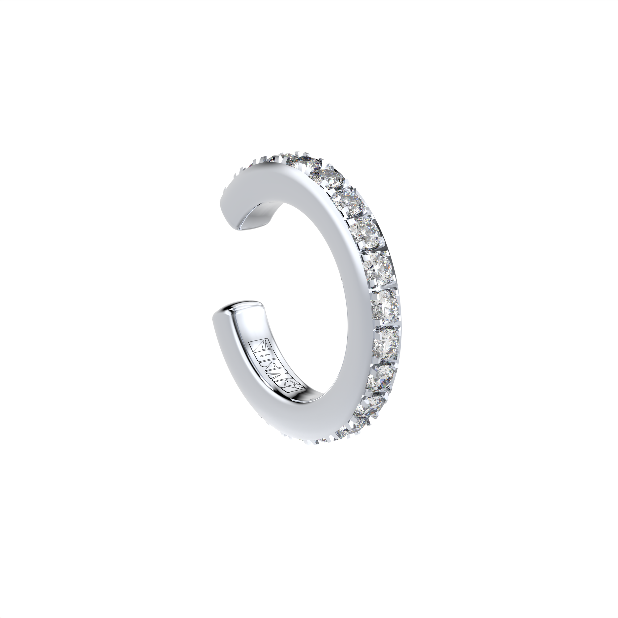 Blue Edges - Straight Petite Ear Cuff by Formesjewelry.com