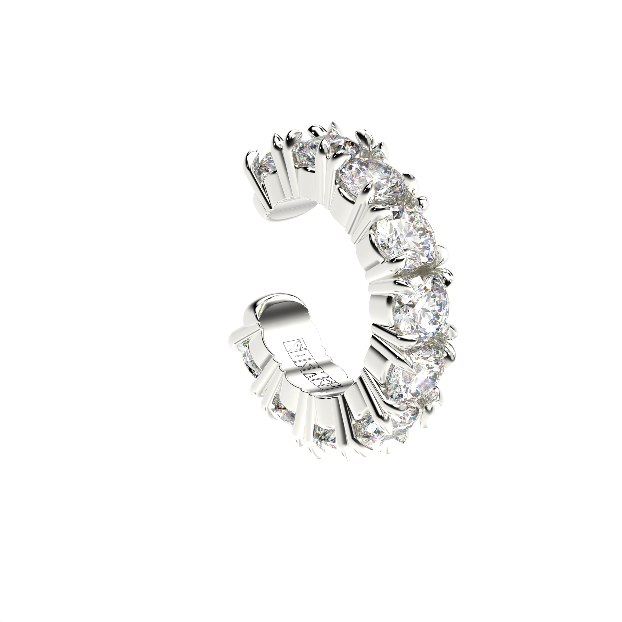 Blue Edges Claw Petite Ear Cuff by Formesjewelry.com