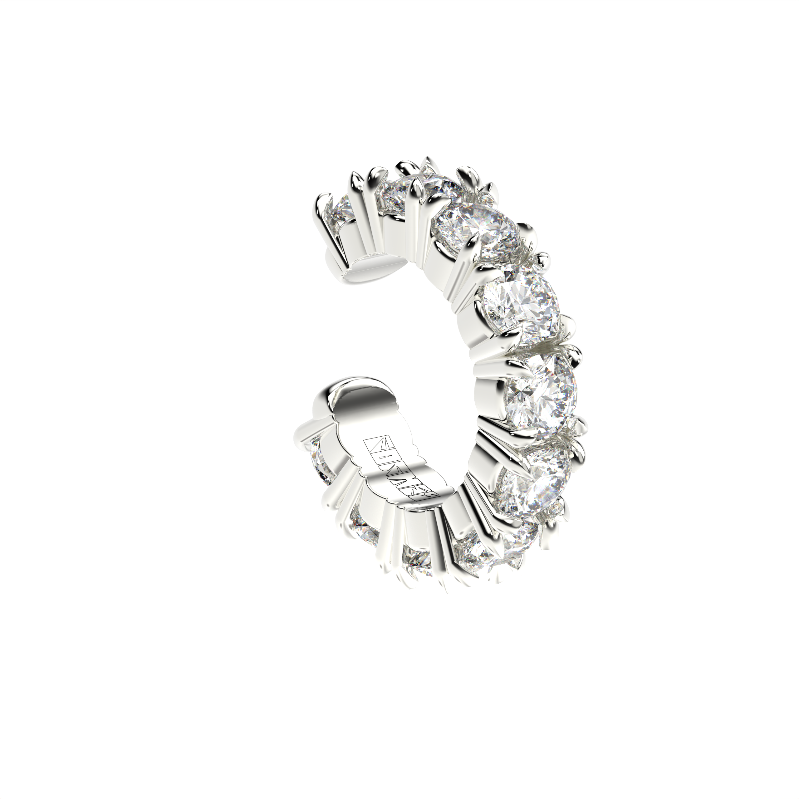 Blue Edges Claw Petite Ear Cuff by Formesjewelry.com