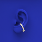 Blue Edges Claw Ring/Ear Cuff by Formesjewelry.com