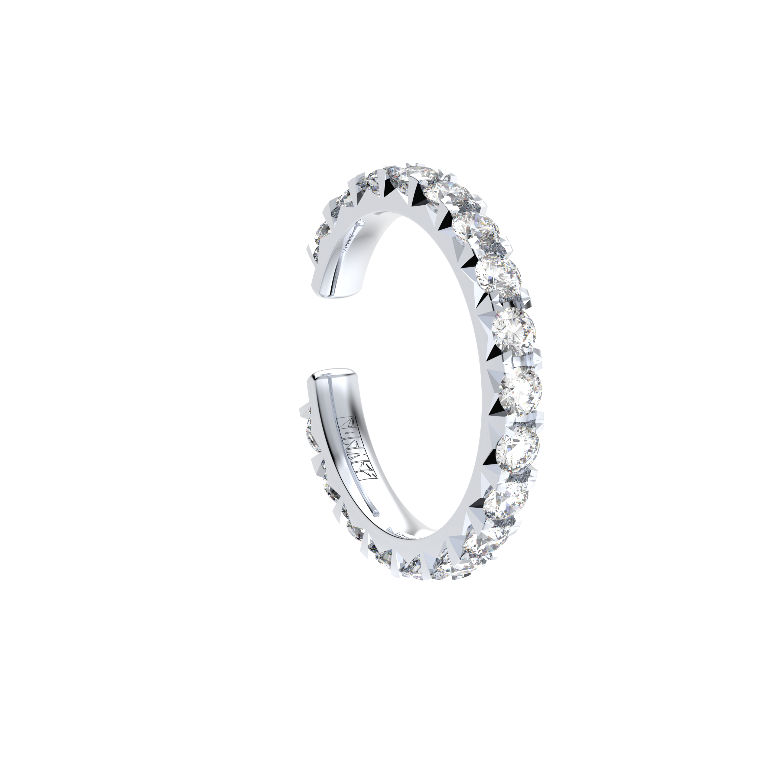 Blue Edges Fine Ring/Ear Cuff by Formesjewelry.com