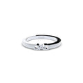 Edgy DAD ring by Formes in white gold