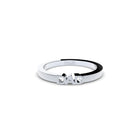 Edgy DAD ring by Formes in white gold