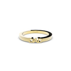 Edgy DAD ring by Formes in yellow gold