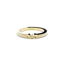 Edgy DAD ring by Formes in yellow gold