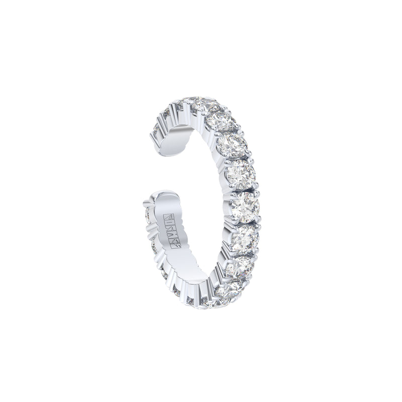 Diamond eternity claw setting ring / ear cuff by formes