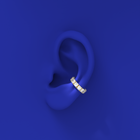 Diamond Ear Cuff edgy by Formes Fine Jewelry  yellow, on ear