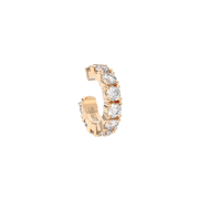 Rose Gold Edgy ear cuff with diamonds by Formes