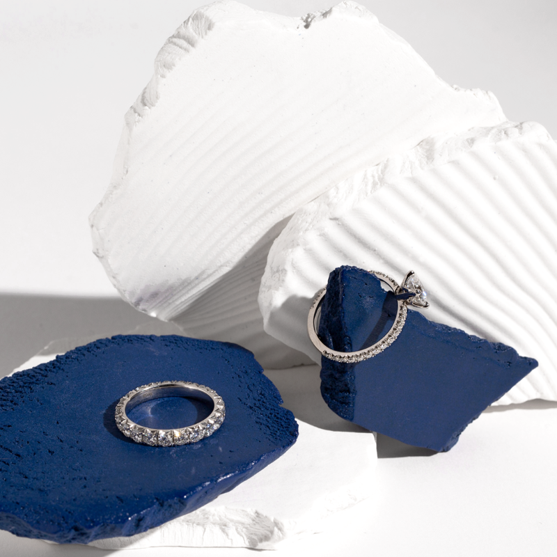 Designer eternity and engagement rings by Formes Fine Jewelry