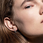 Fine diamonds hoop earrings by Formes, with Kornelija Tocionyte