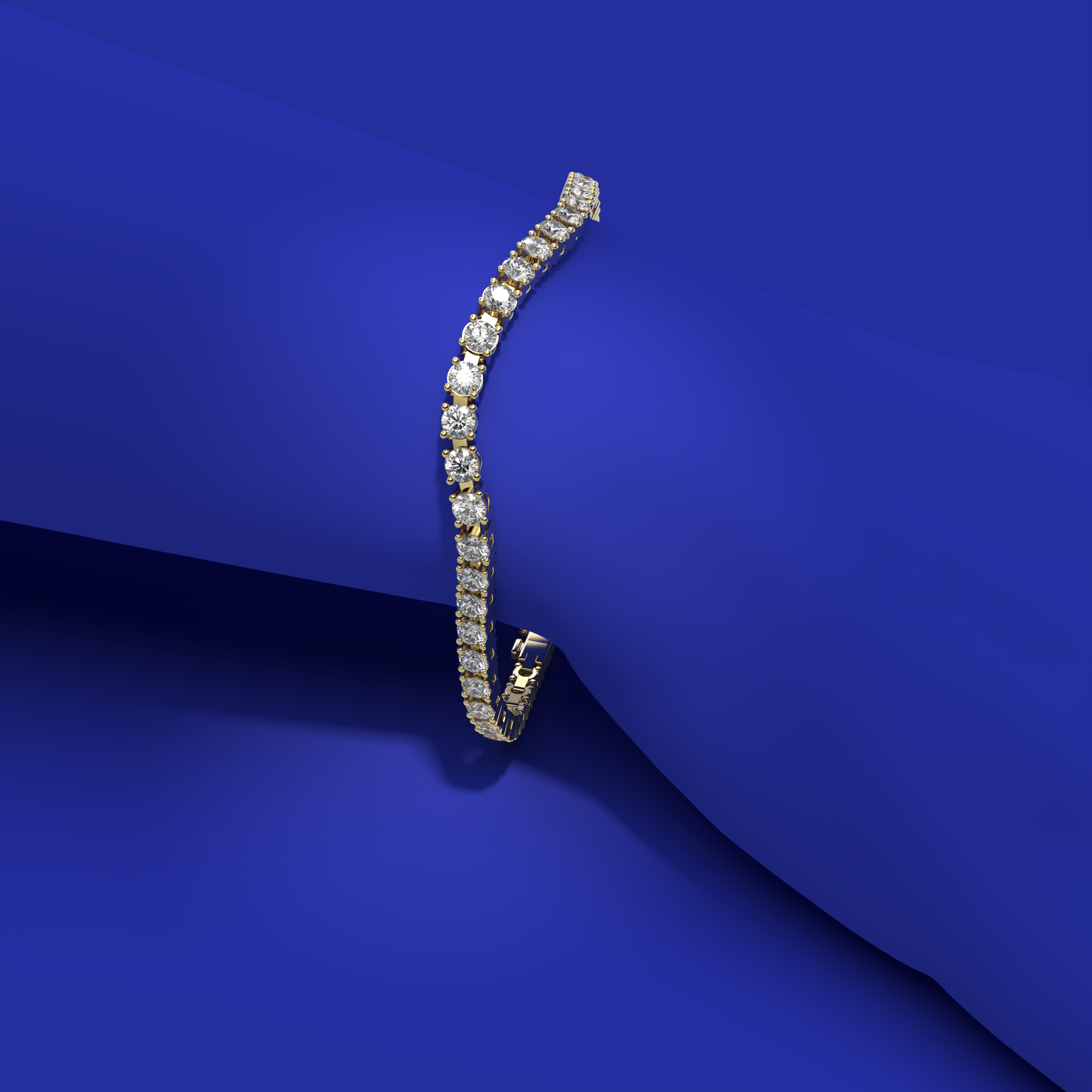Grace tennis bracelet, 3, 3.5 or 4 mm by Formesjewelry.com