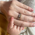Girl and Boy ring with diamonds by Formes Fine Jewelry