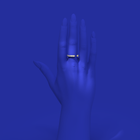 Blue Edges Fine Ring/Ear Cuff by Formesjewelry.com