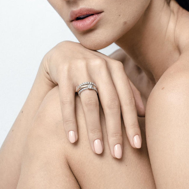 eternity band with lab made or natural diamonds by formes 