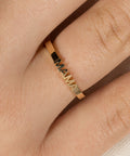 Mama ring in gold designer created sustainable ring from Formes