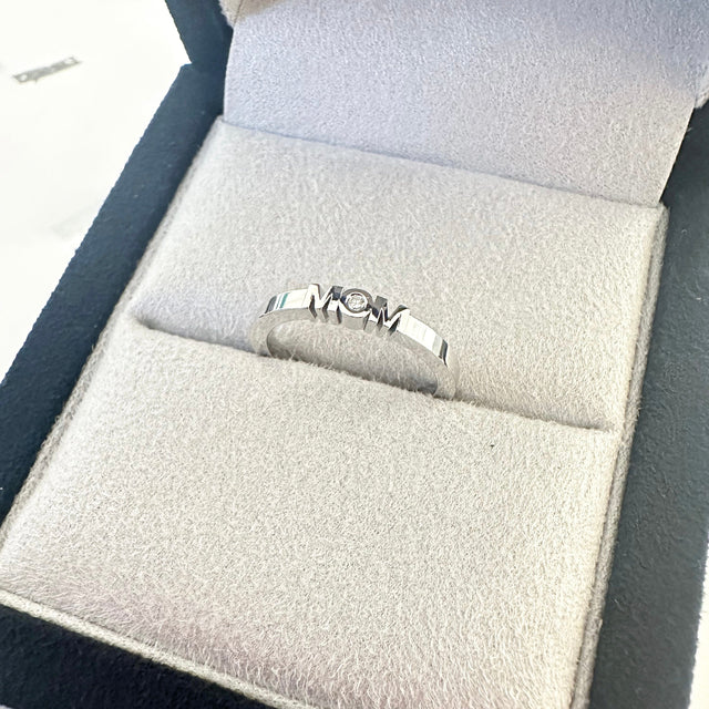 Mom ring in a box by Formes Fine JEwelry