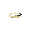 Mom ring in gold with diamond by Formes Fine Jewelry yellow front