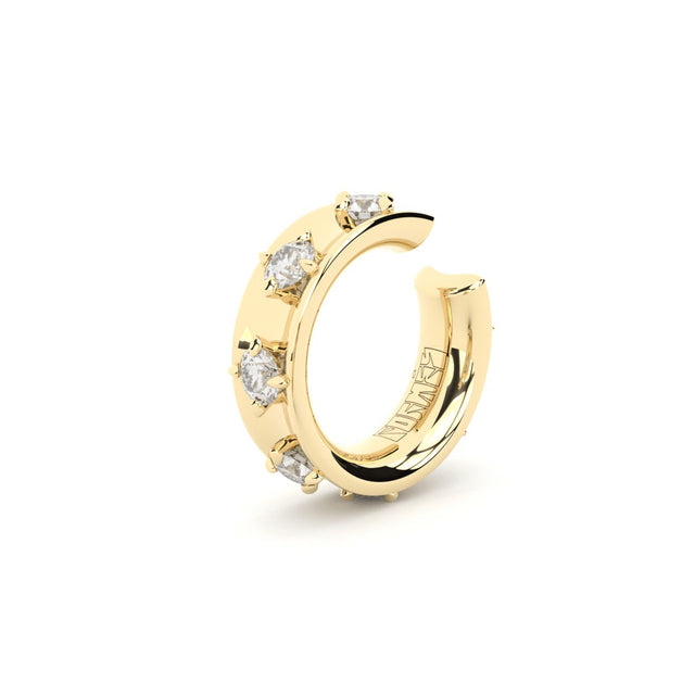 ON THE CLOUDS ear cuff with diamonds