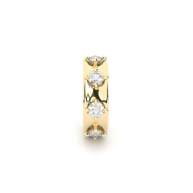 ON THE CLOUDS ear cuff with diamonds