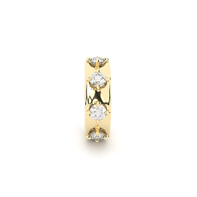 ON THE CLOUDS ear cuff with diamonds
