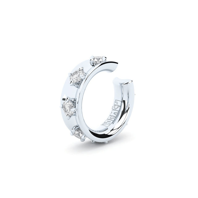 ON THE CLOUDS ear cuff with diamonds