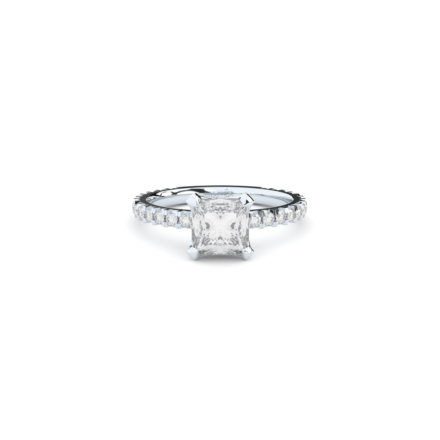 princess cut lab grown diamond engagement ring by Formes
