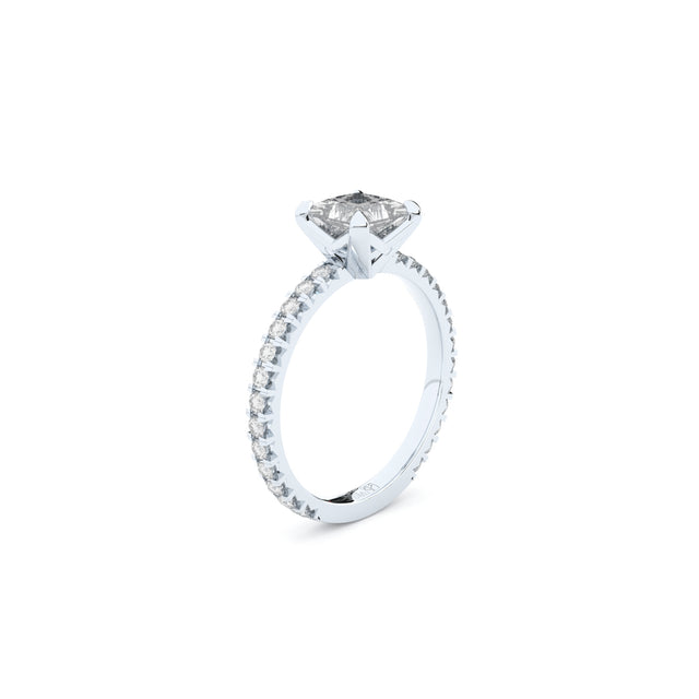 princess cut lab grown diamond engagement ring by Formes